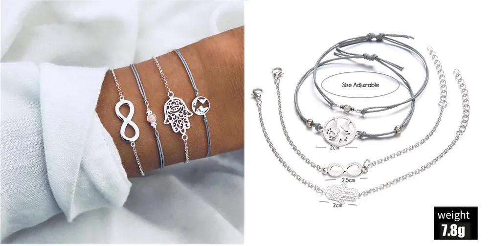 New Styles Hot Mix Turtle Heart Pearl Wave LOVE Crystal Marble Charm Bracelets for Women Boho Tassel Bracelet Jewelry Wholesale