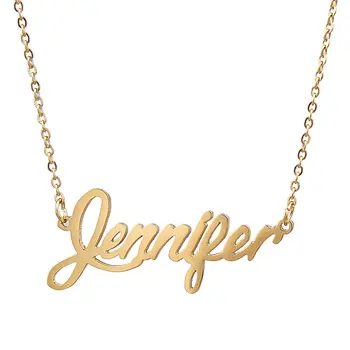 

Fashion Name Choker Necklace Customized Nameplate Necklaces Custom Stainless Steel Collier Prenom