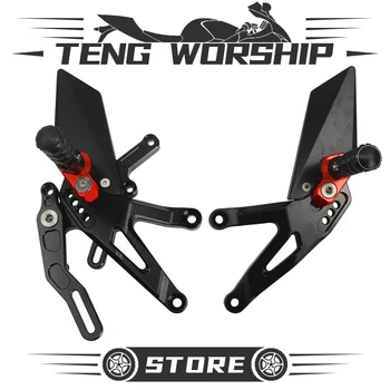 

Motorcycle CB650R CBR650R Rear Foot Rests Pegs Pedal Back Passenger Footpeg For cb 650r cbr650r 2019 2020 Footrest Rear Ped