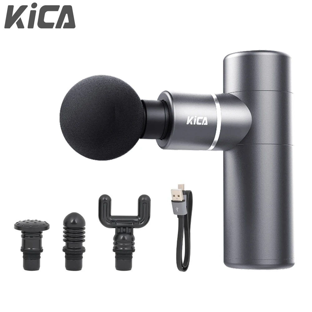 Massage-Gun Deep Tissue KICA Electric Percussion Mini Metal Solid Grip Awake Fascial Relax Deep  Body Pain Relief Muscle Recover