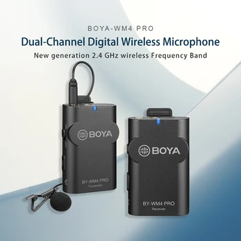 

Wireless Lavalier Microphone Portable Design 3.5mm TRS TRRS Output for Smartphone Tablet DSLR Camera Camcorder Audio Recorder PC