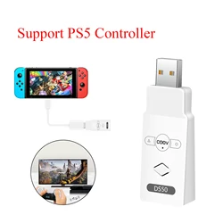 Coov DS50 Wireless Converter Adapter for PS4 PS3 Switch Switch Lite PC Console Controller Converter for PS5 PS4 XBOX ONE Coov DS50 Wireless Converter Adapter for PS4 PS3 Switch Switch Lite PC Console Controller Converter for PS5 PS4 XBOX ONE