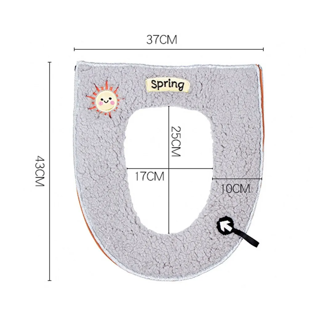 Универсальное теплое мягкое моющееся сиденье для унитаза Чехол коврик набор для домашнего декора коврик для унитаза чехол для сиденья Крышка для унитаза Аксессуары#15