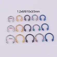 

U Shaped Fake Nose Ring Hoop Septum Rings Stainless Steel Nose Lip Rings Unisex Fake Piercing Oreja Piercing Jewelry