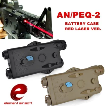 

Element Airsoft AN/PEQ-2 Battery Case Red Laser Version Softair 20mm Rail Tactical PEQ Battery Box EX426