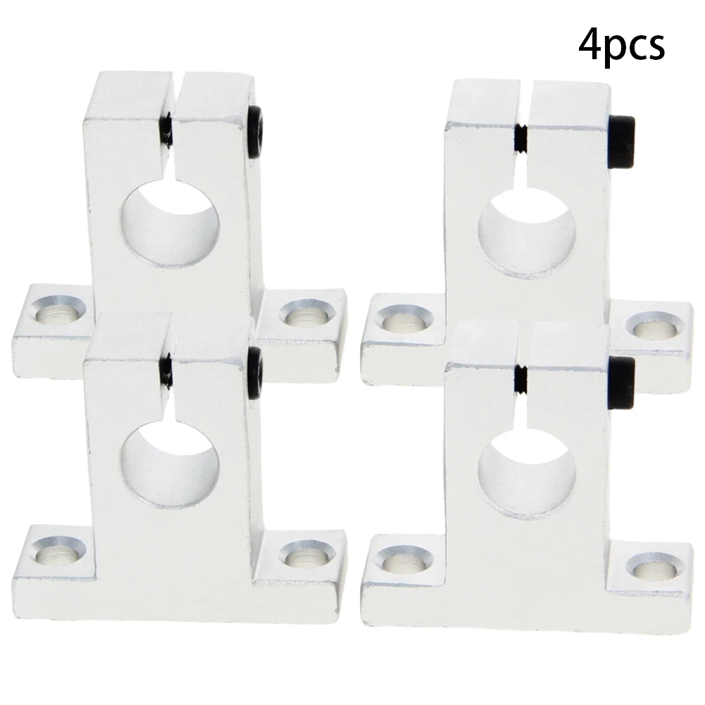 New 4PCS SK8-SK30 Bearings Suitable For Shaft Diameter 8-30mm Linear Guide Rail Aluminum Alloy Material 3D Printed Parts Bearing - Цвет: SK12 x 12mm
