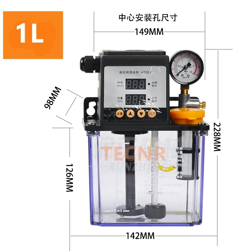 TECNR полный набор CNC автоматическая смазка масла pump1L цифровой электронный таймер Шестеренные насосы для станка с ЧПУ