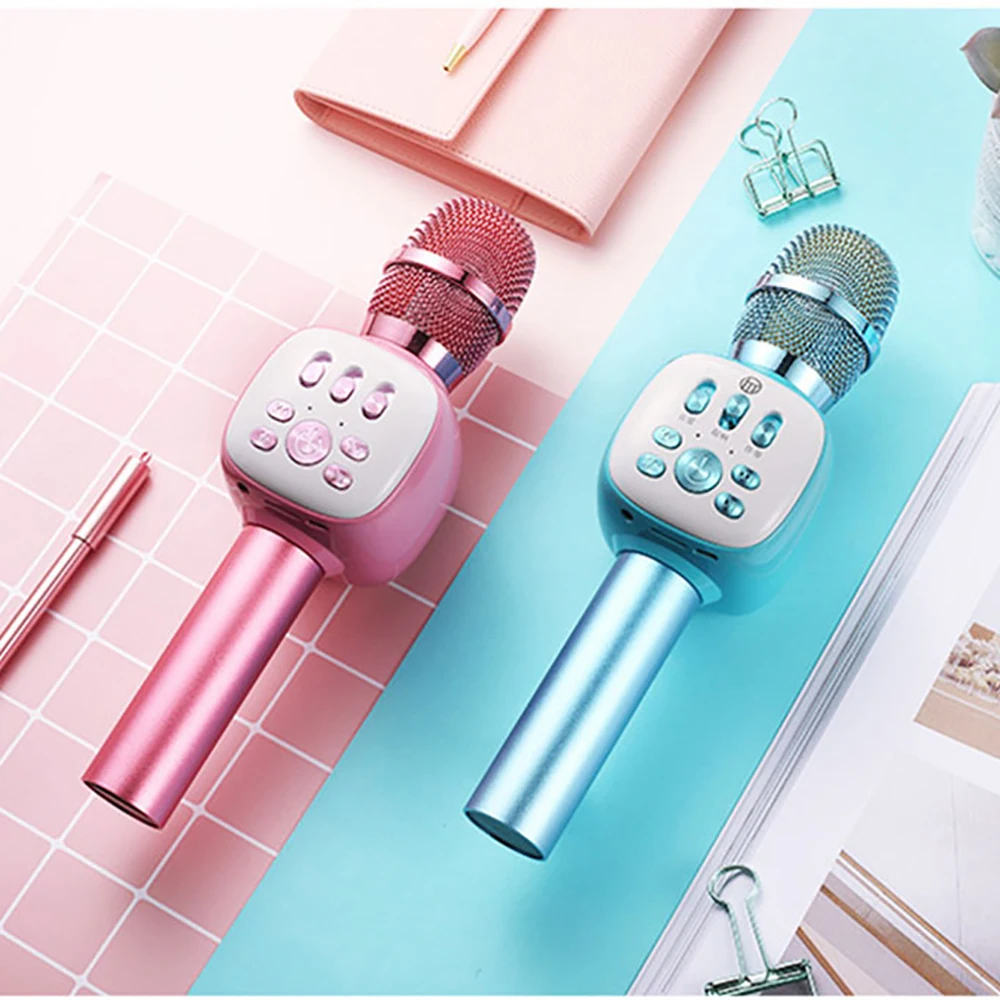 Детский Bluetooth динамик K Song встроенный беспроводной громкий караоке стерео музыка