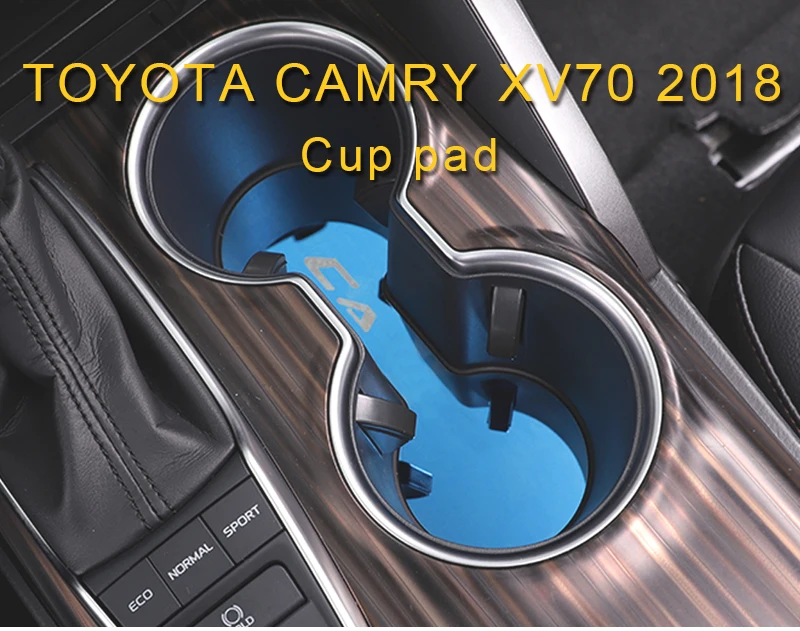 Carманго для Toyota Camry XV70 Авто Стайлинг держатель стакана для напитков коврик Накладка наклейка интерьерные аксессуары