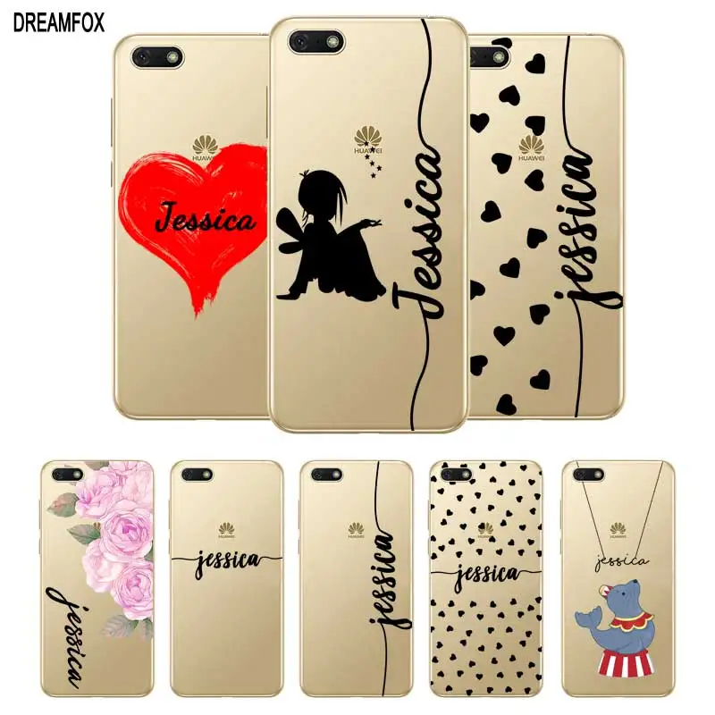 

Private custom Name DIY Case Cover For Huawei P8 P9 P10 P20 P30 Lite Pro P Smart Plus 2017 2019 Coque Capa