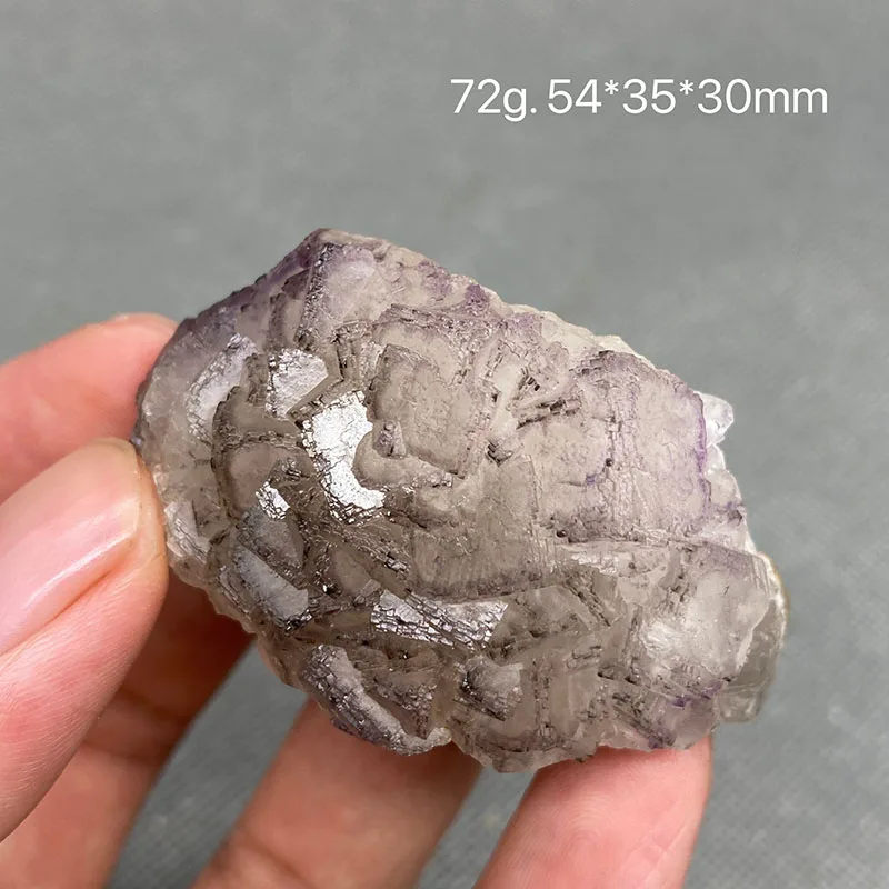 100% Natural purple stepped fluorite cluster mineral specimens Gem level Stones and crystals