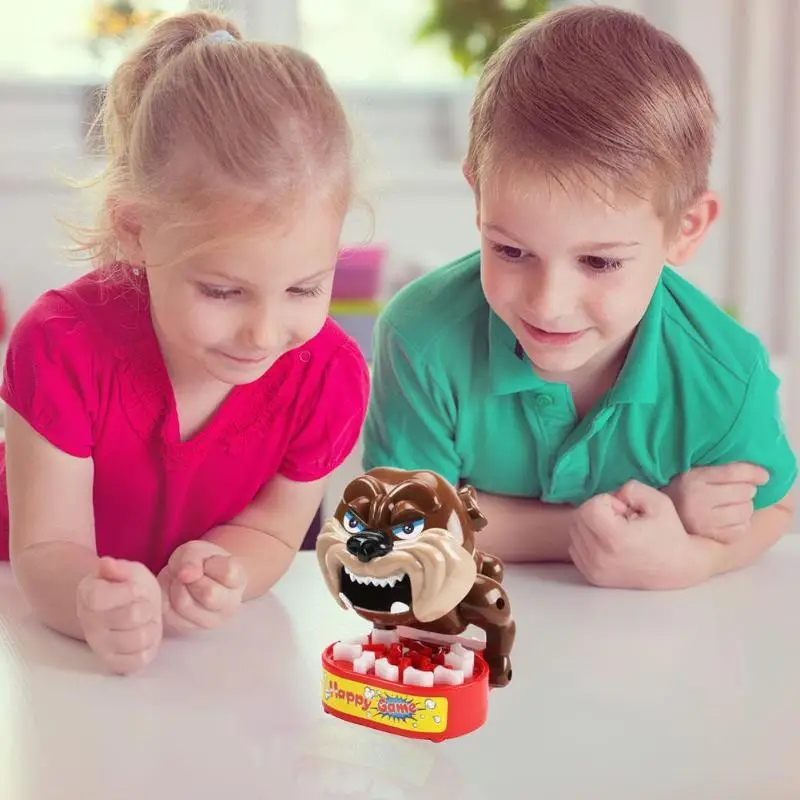 Собака укуса пальчиковые игрушки Смешные Вечерние игры Новинка шутки хитрые дети интерактивные игрушки рука-глаз координацию рука гибкость