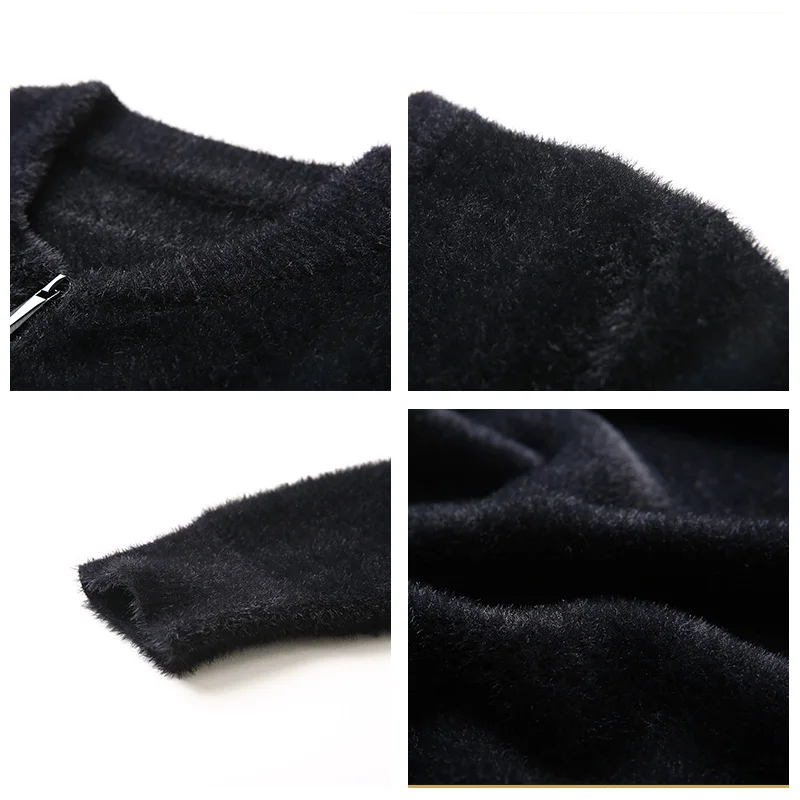 Black Friday UCAK Brand Wool Sweatercoat Men 2020 New Arrival Fashion Trend Casual Spring Autumn Streetwear V-Neck Zipper Sweater Male U1039