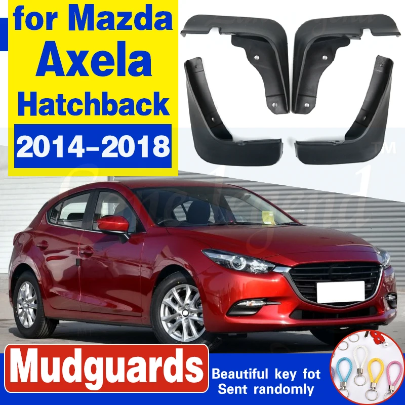 Set Car Mud Flaps For Mazda 3 (BM) Axela Hatch Hatchback 2014 2018 2016