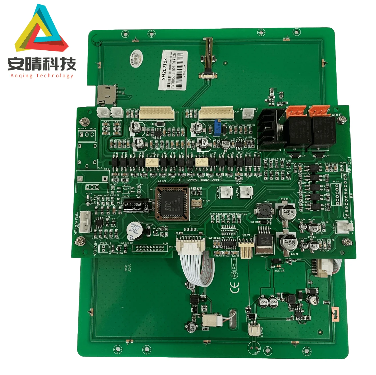 IPL screen with control panel 10.4 inch color touch screen IPL SHR opt machine parts touch display panel