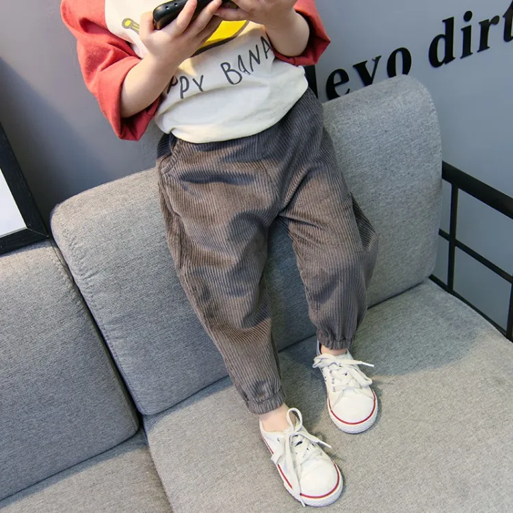 

2019 New Style Spring Children Corduroy Pants Small CHILDREN'S Bloomers Girls Female Baby Spring Clothing Pants Spring And Autum