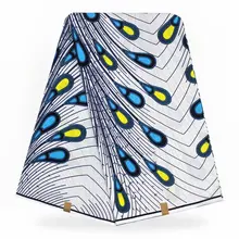 Африканская ткань с принтом воска Гана воск Анкара африканская Ткань 6 ярдов Хлопок Гана для свадьбы 92107