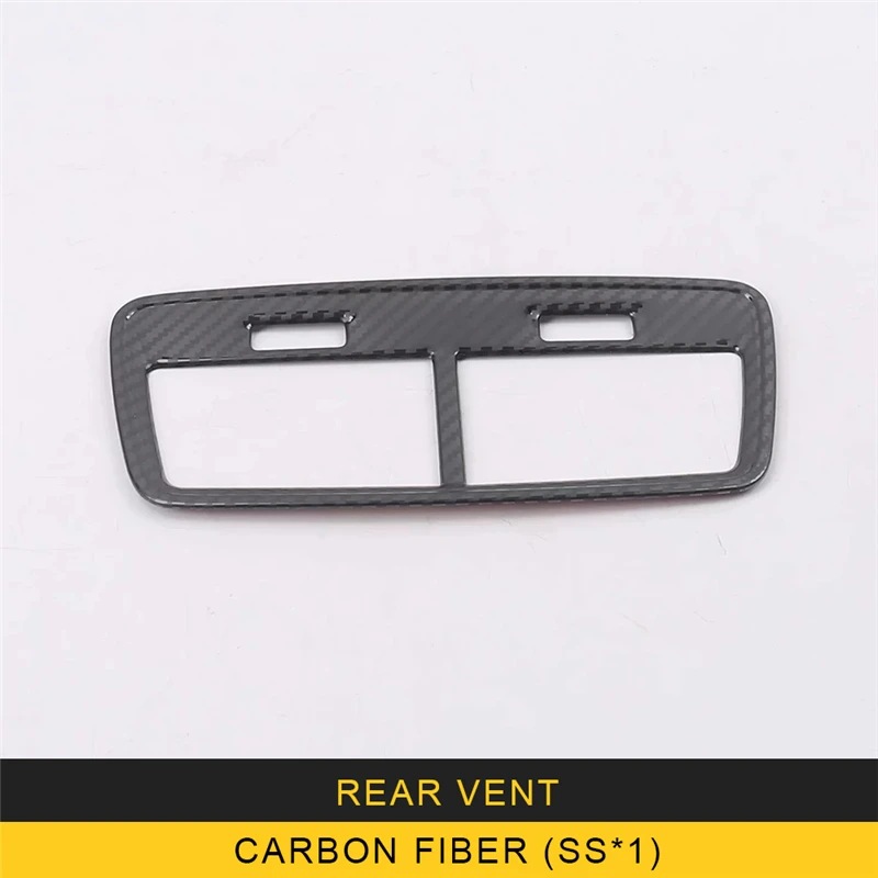 Автомобильный Стайлинг заднего сиденья A/C воздуха на выходе вентиляционная панель Крышка обрезная рамка интерьерные Аксессуары для Audi A6 C8