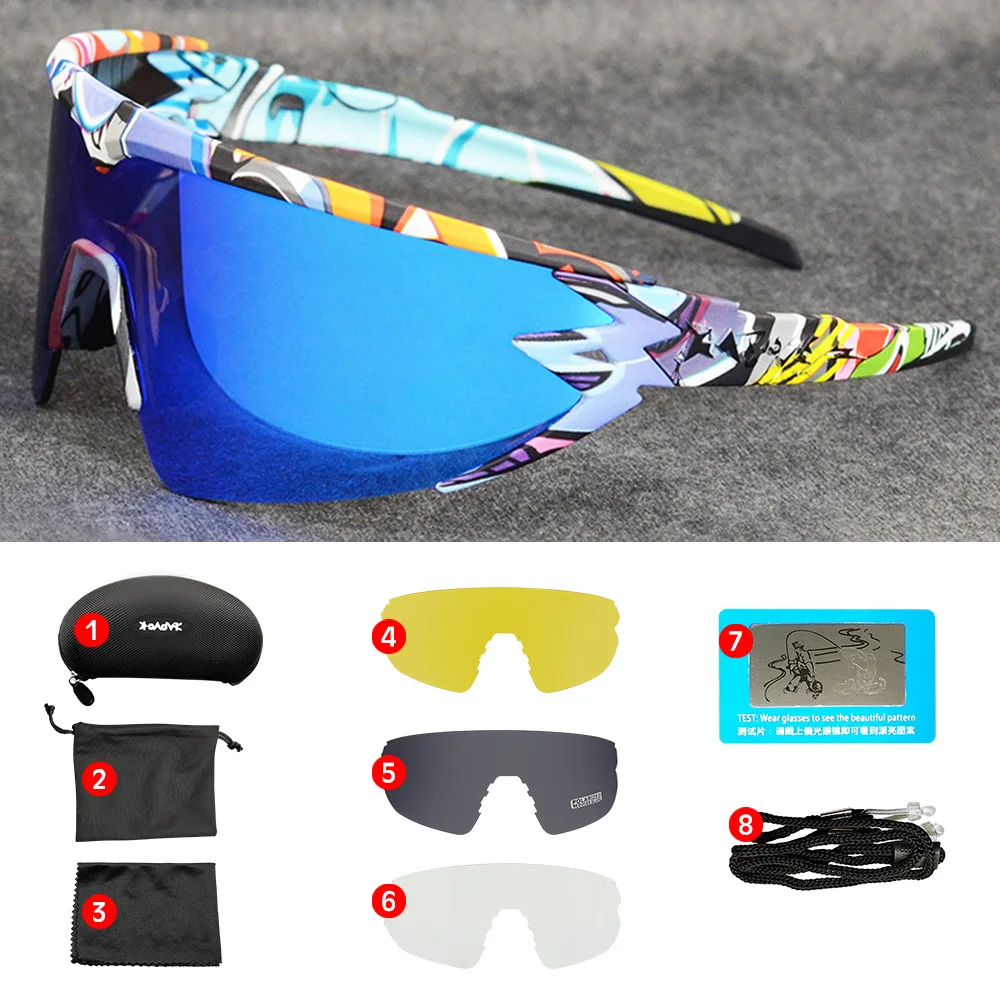 Red Goggles Polarized Cycling Sunglasses Men women Sport Road Mtb Mountain Bike Photochromic Glasses Eyewear Sun oculos ciclismo