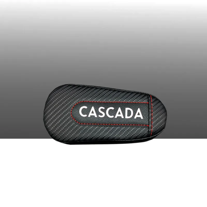 Для Opel Cascada, 1 шт., углеродное волокно, кожа, авто подушка для ног, наколенник, Автомобильный Дверной рычаг, накладка на руку, автомобильные аксессуары, защита для транспортного средства - Название цвета: style 1