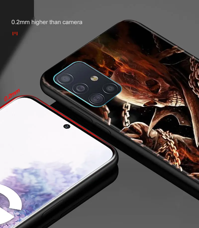 Grim Reaper Skull Skeleton Soft Phone Case Cover