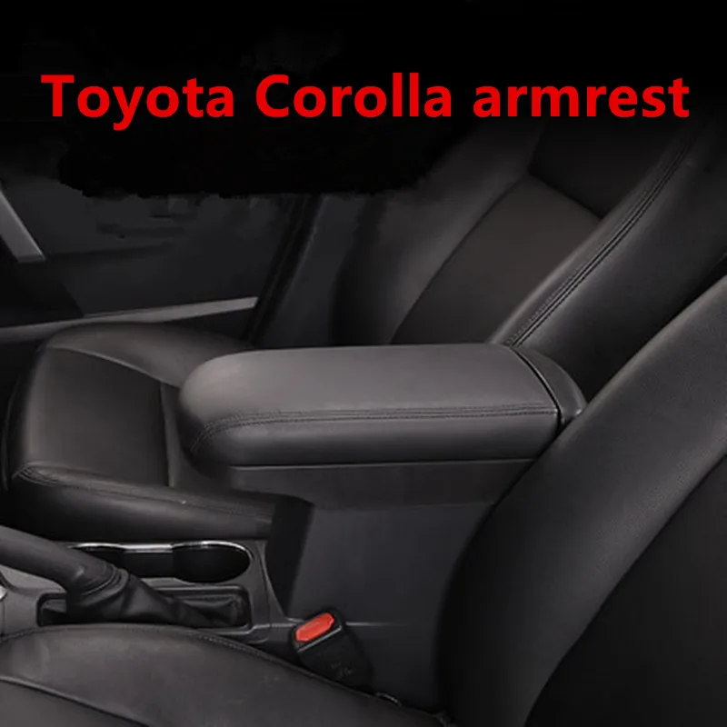 Для Toyota Corolla подлокотник Corolla защитная накладка подлокотник коробка крышка для- Toyota COROLLA центральная консоль подлокотник Крышка