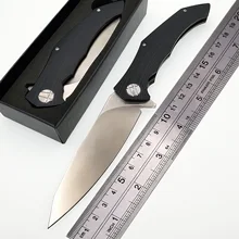 JSSQ тактический складной нож D2 лезвие CNC Сталь G10 Ручка шарикоподшипник выживания карманные ножи Открытый ножи для кемпинга EDC инструменты