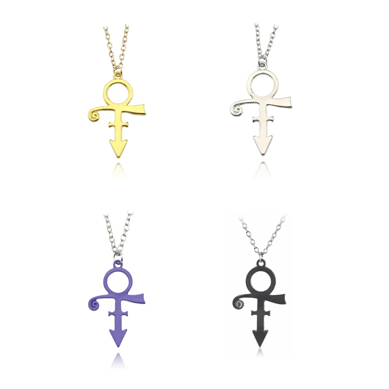 

Prince Rogers Nelson Necklace Pendant Prince RIP Memorial Symbol Love Logo Necklace the Minimalism Singer Necklace Dropshipping