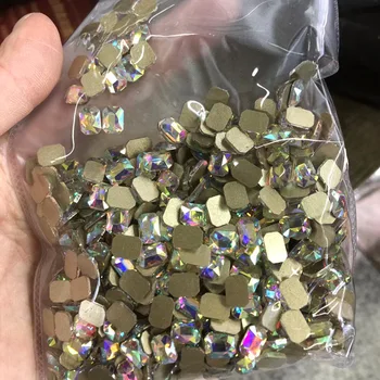 

20pcs Nail Rectangle Rhinestones Flatback Crystal Shiny 3D Strass Gem Shinny Manicure Nail Art Decoration Charms Stones Jewelry