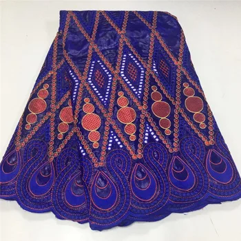 

5 yard 2020 New arrival african Bazin riche fabric with beads embroidery lace / bazin riche dress material Nigerian 2L092108