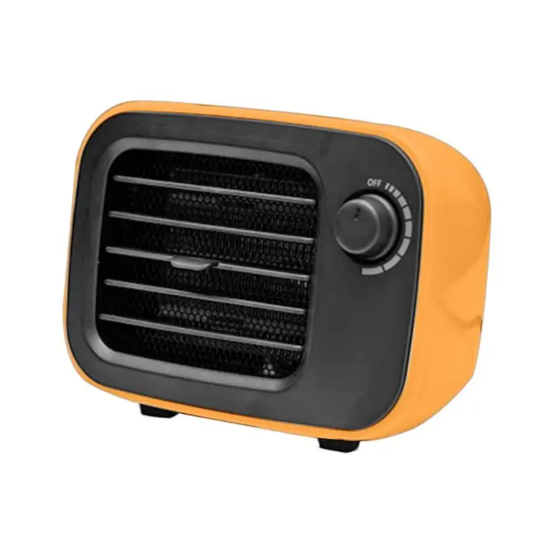 Retro PTC Ceramic Heating Electric Wall Heater Warmer Adjustable Thermostat Desktop Heater Heating Stove EU/US Plug - Цвет: Оранжевый