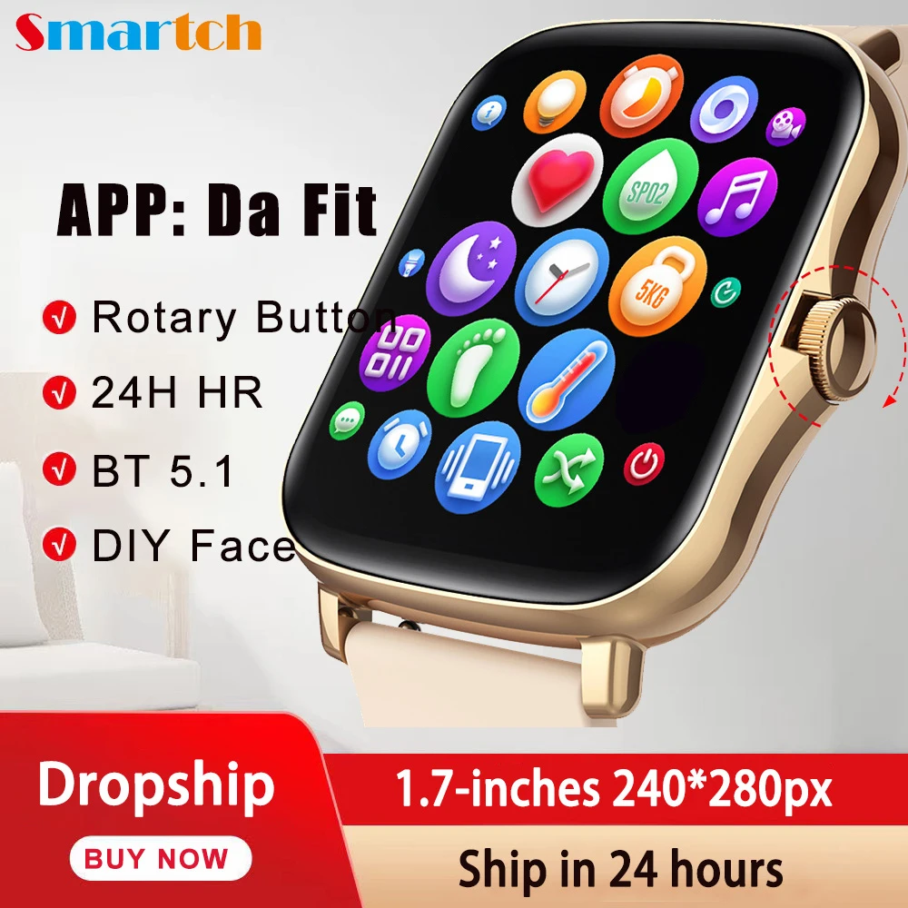 2021 Y20 P8 Plus F1 Smart Watch Men Rotate Button IP67 Smartwatch 1.7 Inch HD Screen Sports Women 24H Heart Rate Cloc | Электроника