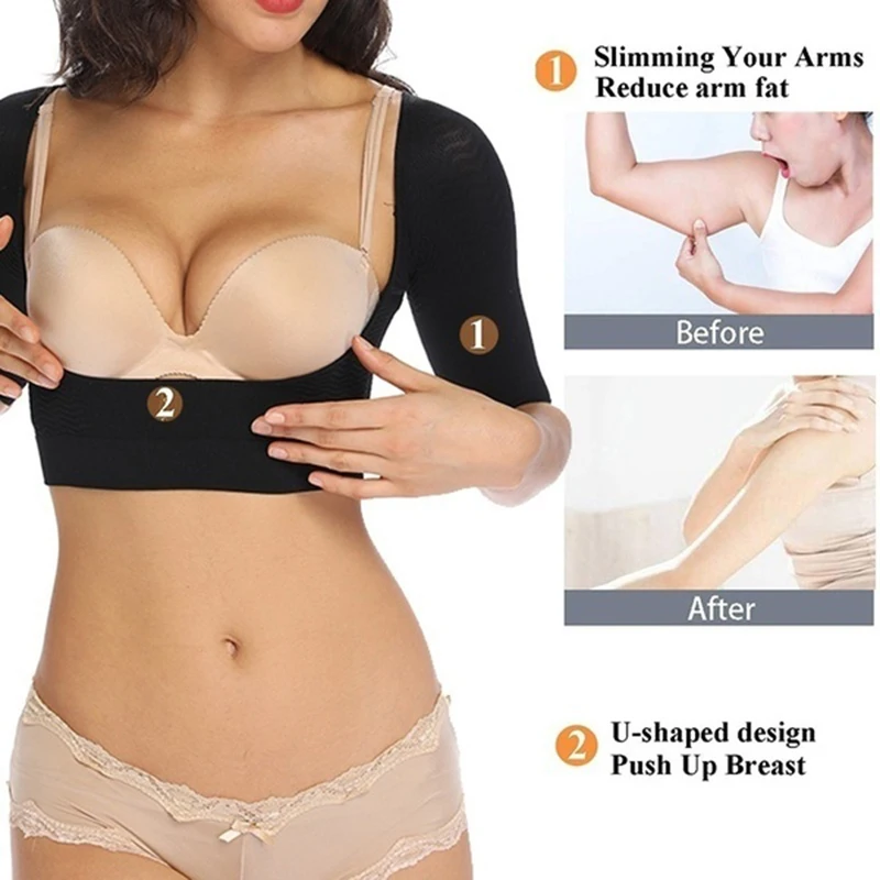  Women 1/2 Arm Shaper for Women Bra Chest Brace Up