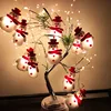 Snowflakes Snowman LED String Fairy Lights Garland Christmas Tree Decorations Lantern for Home Xmas Party Holiday Lighting Decor ► Photo 1/6