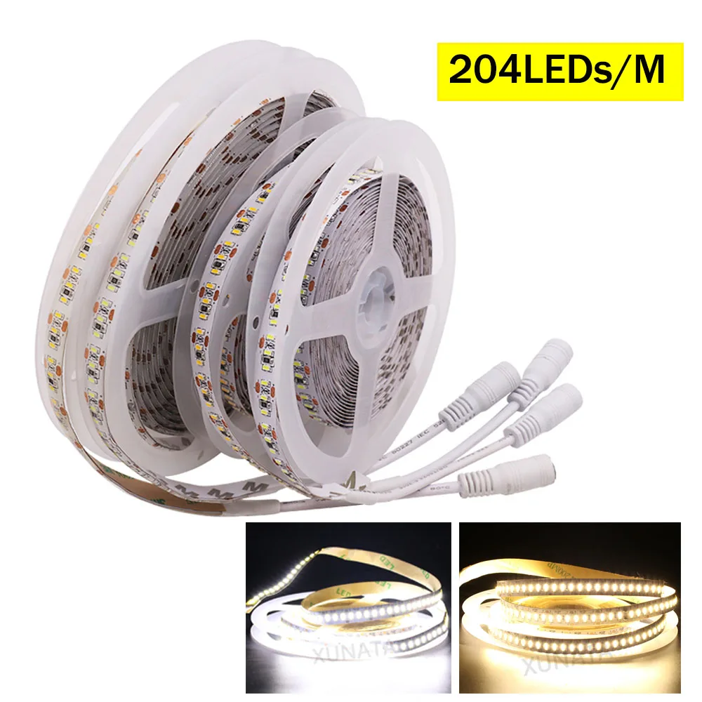 204LEDs 5 м DC12V SMD3014 светодиодный светильник 560 светодиодный s/M 204 светодиодный s/M гибкий светодиодный водонепроницаемый супер яркий светодиодный светильник для украшения дома - Испускаемый цвет: 204LEDs