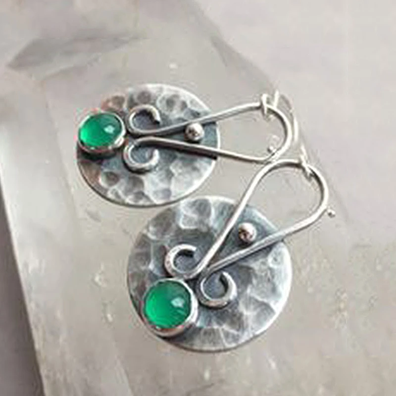 

Vintage Boho Round Lock Hook Drop Dangle Earrings Indian Tribal Ethnic Gypsy Earrings Jewelry Women Pendiente Oorbellen O3D262