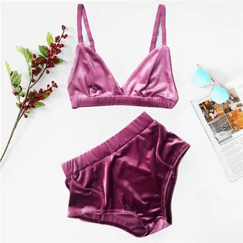 

Bra Set V-neck for Women High Quality Super-thin Brassiere Thin Slim Silk Satin Solid Color Womens Underwear Suit Plus Size S-XL