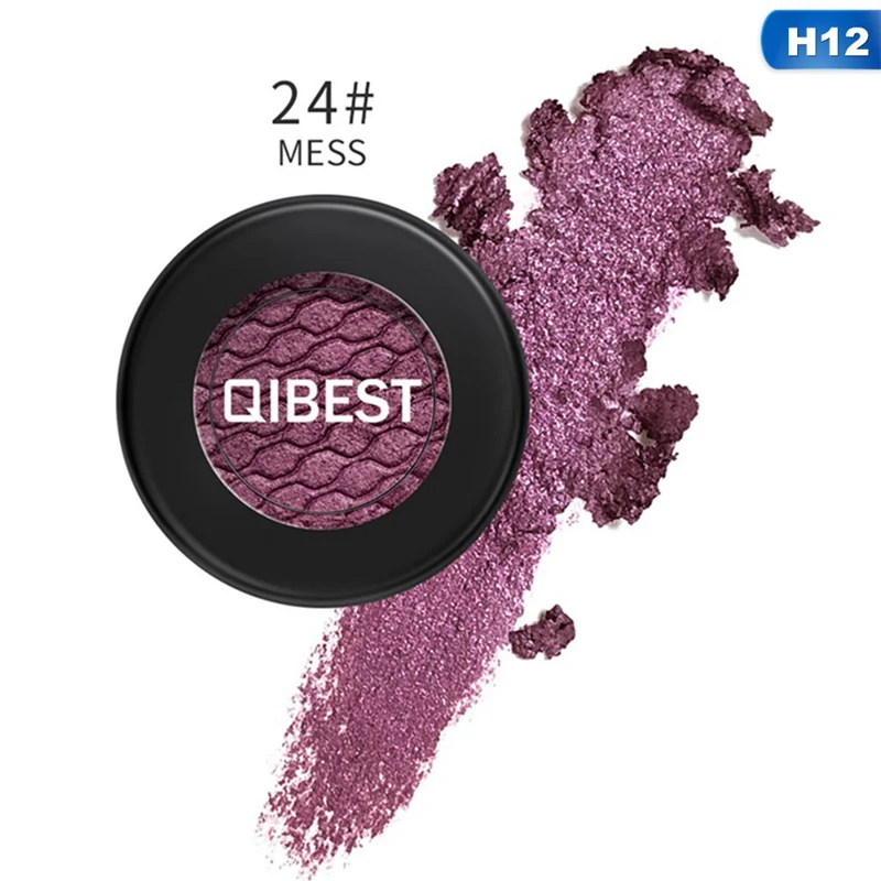 12 Pro Shimmer Блеск одиночный теней для век Палитра металлик тени для век пигмент водостойкий дымчатый тени для век порошок Highligter косметика - Цвет: 12