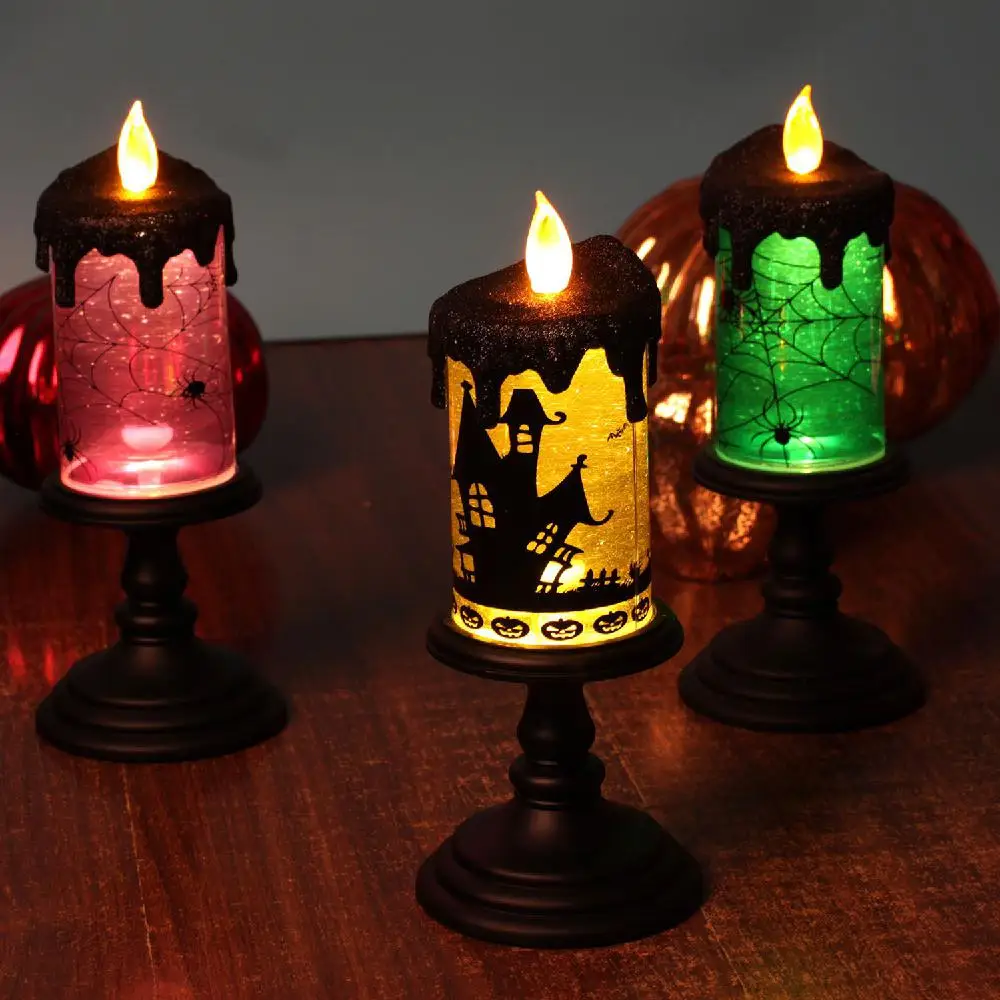 

LED Plastic Electronic Simulation Candle Lamp for Halloween Bar Decoration