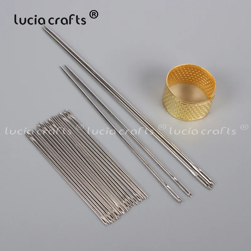 

1set Hand Sewing Needle Large Eye Thick Knitting Needle DIY Embroidery Mending Quilt Garment Home Sewing Combination Tool J0146