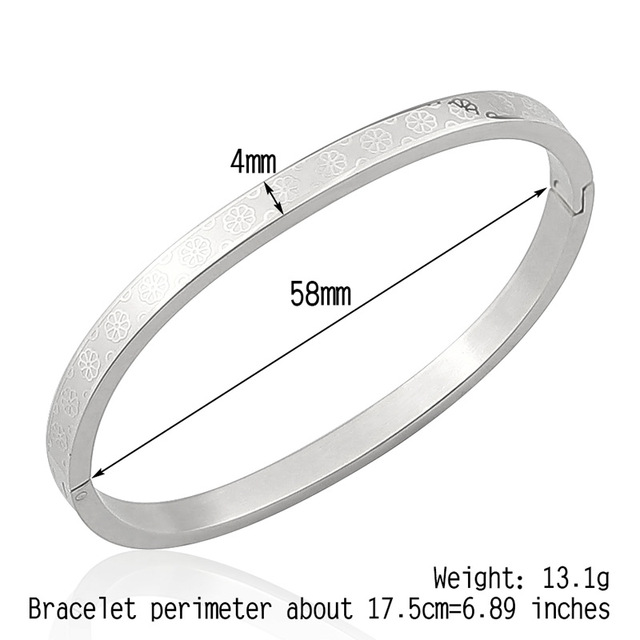 Plant Lotus Leaf Pattern Bracelets,Stainless Steel Jewelry Love Bangle for Women And Children Party Gifts Wholesale