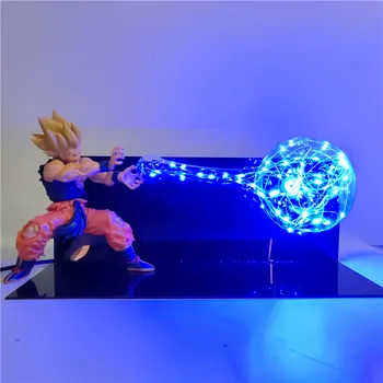 

Dragon Ball Z Goku Kamehameha LED Bulb Light DIY Anime Night Light for Hom Decoration Dragon Ball Super Goku Figurine Toys Lamp