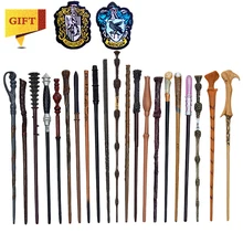 27 tipos de metal núcleo potters varinhas mágicas cosplay voldemort hermione varinha mágica pano etiqueta como bônus sem caixa