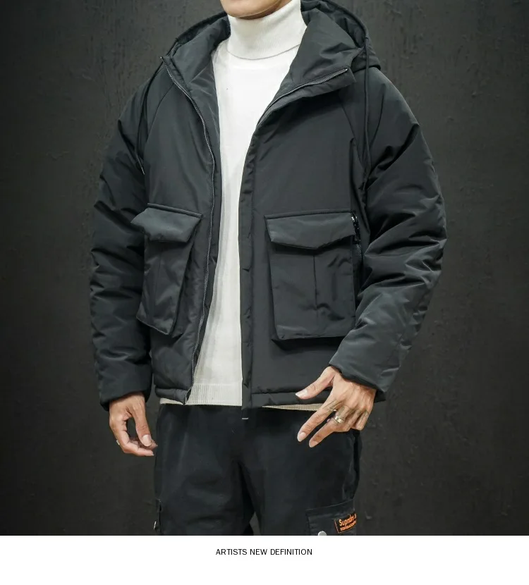 New Products Winter Cotton Coat Youth Students down Feather Cotton Jacket Cotton-padded Clothes Japanese-style Simple