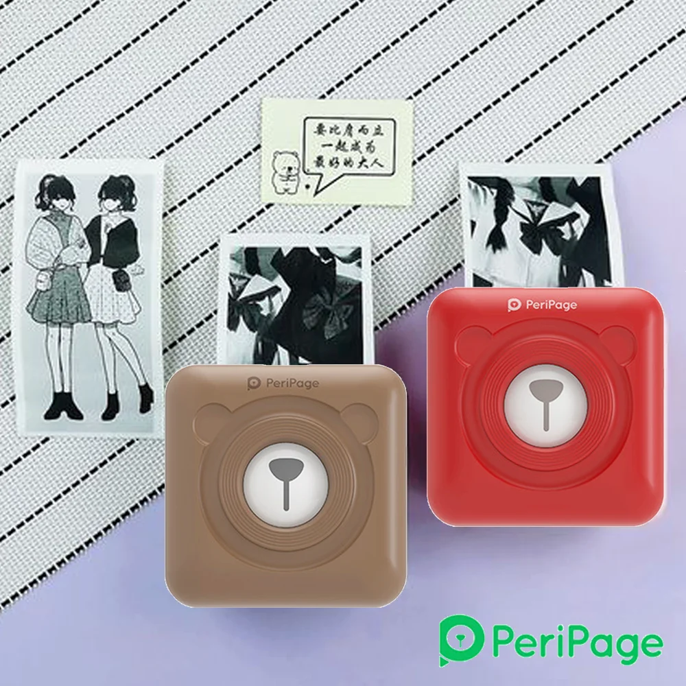 Новое поступление Термальный фотопринтер Peripage миниатюрный Bluetooth принтер для