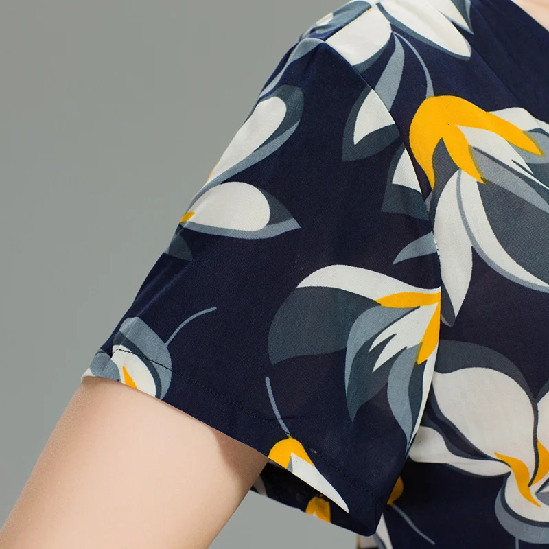 Женская летняя футболка с принтом молочного шелка коротким рукавом женская для