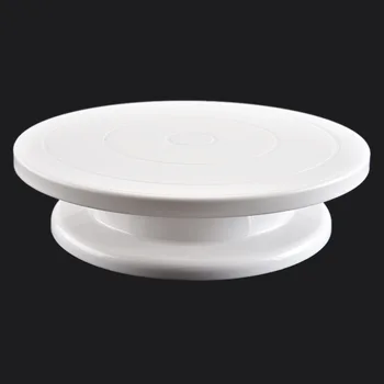 

Cake Mounting Turntable DIY Baking Cake Turntable Plastic Rotating Round Plastic Cake Turntable Cake Tool Bakeware