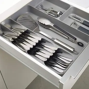 

8-Slot Silverware Organizer Convenient Kitchen Drawer Fork Tableware Storage Box