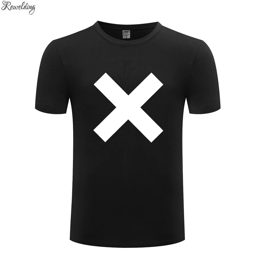 Мужская футболка XX Rock Band модная летняя повседневная хлопковая с коротким рукавом