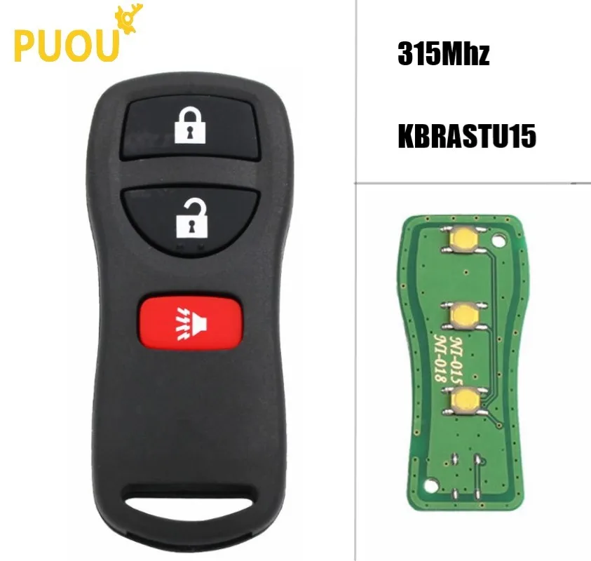 3 кнопки 315 МГц KBRASTU15 дистанционный ключ для Infiniti Nissan Armada Frontier Murano Pathfinder Quest Titan Xterra